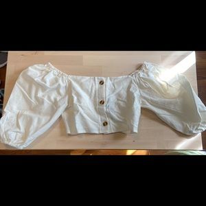 Nasty Gal Off Shoulder Crop Top NWT